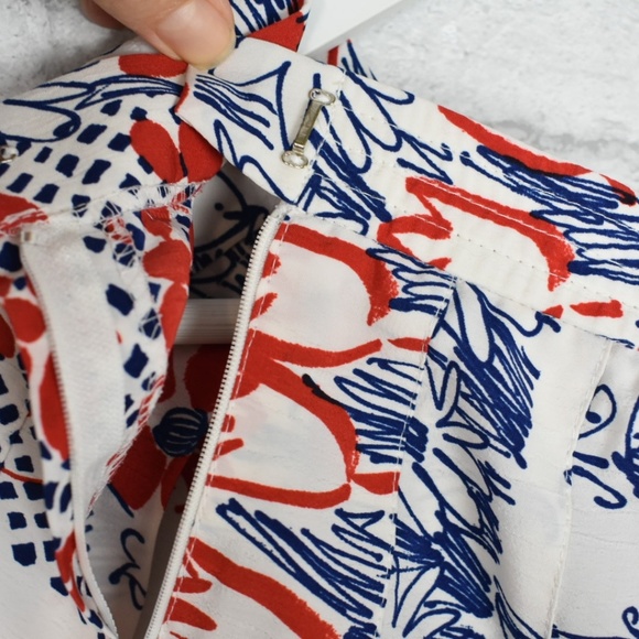 *sold* Vintage medium white floral mini skirt - Picture 6 of 8